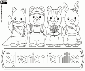 Omalovánka Malá zvířata Sylvanian Families