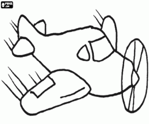 Omalovánka Malé vrtulové letadlo