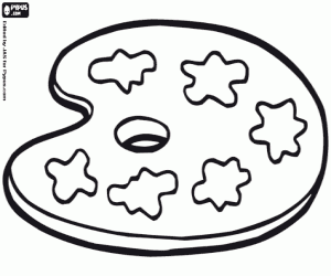 Omalovánka Malířská paleta