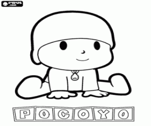 Omalovánka Malý chlapec Pocoyo