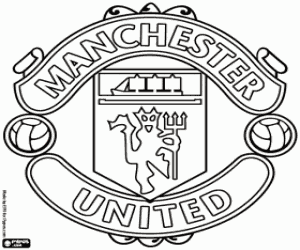 Omalovánka Manchester United logo