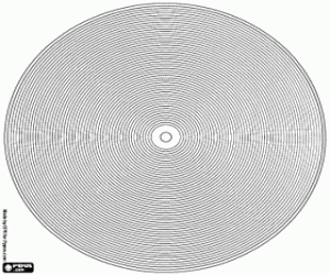 Omalovánka Mandala soustředné kruhy