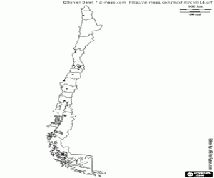 Omalovánka Mapa Chile