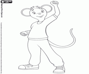 Omalovánka Marco, tanečnice, přítel Angelina