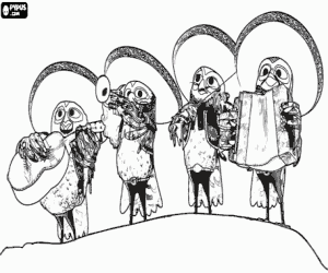 Omalovánka Mariachi z Rango