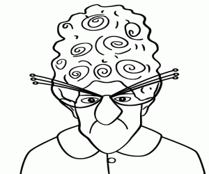 Omalovánka Marlena Gru, portrét