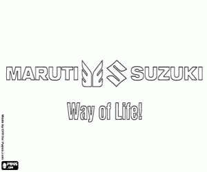 Omalovánka Maruti Suzuki logo