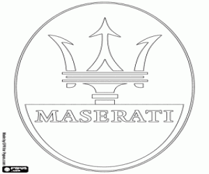 Omalovánka Maserati logo