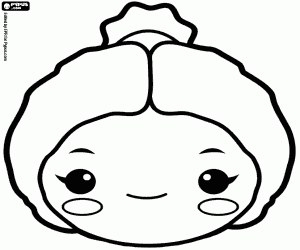 Omalovánka Maska bohyně Diany nebo Artemis