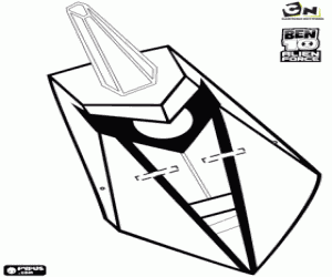 Omalovánka Maska Chromastone, Ben 10 Alien Force