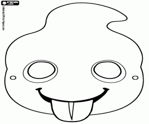 Omalovánka Maska Duch