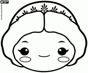 Omalovánka Maska Juno, maska Hera