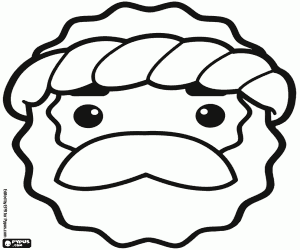 Omalovánka Maska Vulkán či Héfaistos