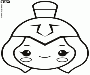 Omalovánka Maska z bohyně Athéna