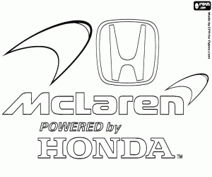 Omalovánka McLaren Honda logo