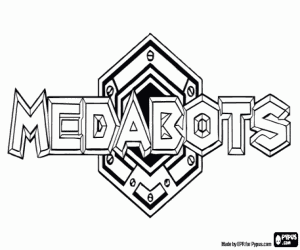 Omalovánka Medabots logo