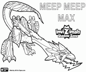 Omalovánka Meep Meep Max, Invizimals Shadow Zone