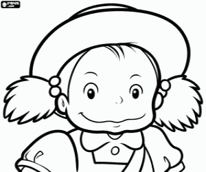 Omalovánka Mei, charakter můj soused Totoro