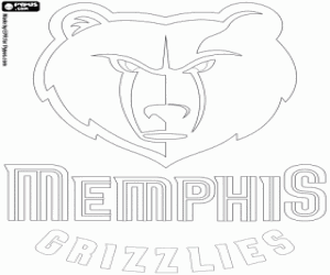 Omalovánka Memphis Grizzlies emblém