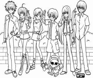 Omalovánka Mermaid Melody postavy