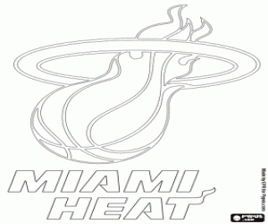 Omalovánka Miami Heat odznak