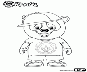Omalovánka Milý hip-hop Panfu panda