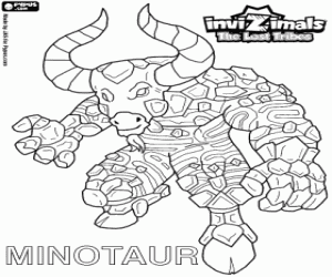 Omalovánka Minotaur, Invizimals The Lost Tribes
