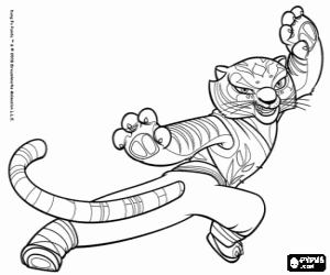 Omalovánka Mistryne Tygřice v útoku