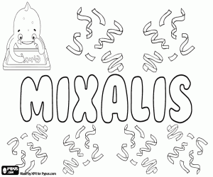 Omalovánka Mixalis, varianta Michalis