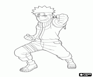Omalovánka Mladý ninja Naruto Uzumaki