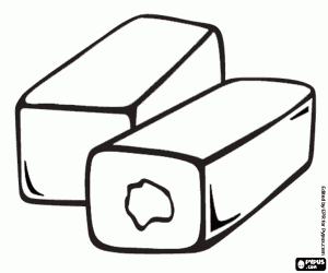 Omalovánka Mléčné čokoládové tyčinky