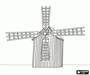 Omalovánka Mlýn pro starší bratr