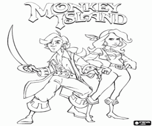 Omalovánka Monkey Island, video hry