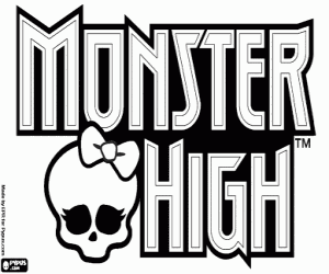 Omalovánka Monster High logo, emblém