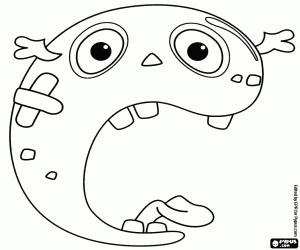 Omalovánka Monstrózní ústa, písmeno C