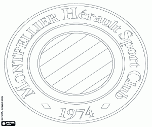 Omalovánka Montpellier HSC logo