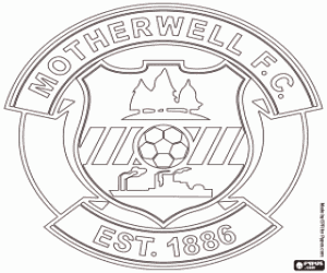 Omalovánka Motherwell FC logo