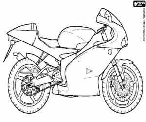 Omalovánka Motocykl Aprilia RS 125
