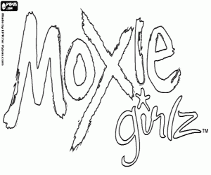 Omalovánka Moxie Girlz Logo