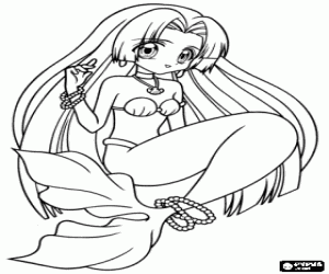 Omalovánka Mořská panna Seira Mermaid Melody