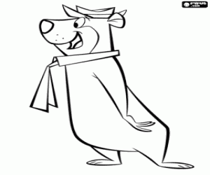 Omalovánka Méďa Béďa, medvěd Jellystone