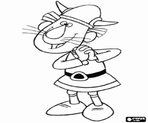 Omalovánka Nadšený viking Gorm