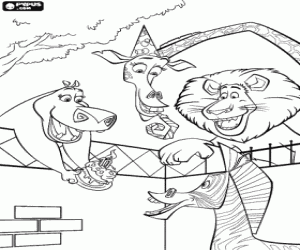 Omalovánka Narozeninový dort pro Marty