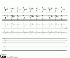 Omalovánka Naučit se psát ZU