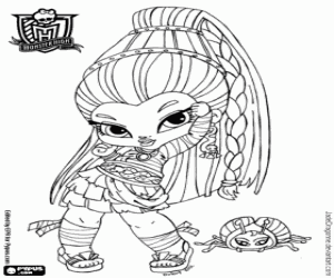 Omalovánka Nefera de Nile, Baby Monster High