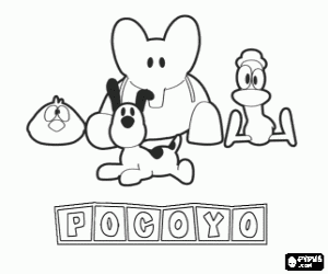 Omalovánka Nejlepší přátelé Pocoyo