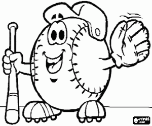 Omalovánka Nepostradatelné pro baseball