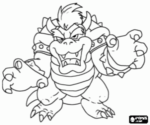 Omalovánka Nepřítel Mario, Bowser