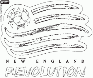 Omalovánka New England Revolution emblém