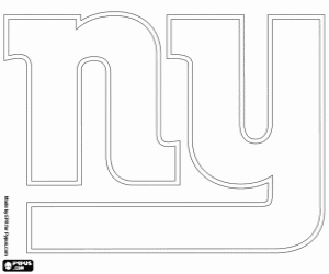 Omalovánka New York Giants logo